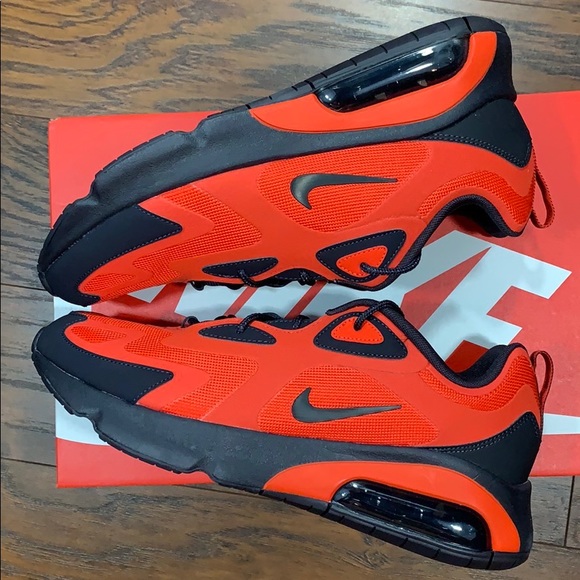 NIKE AIR MAX 200 Habanero Red/Oil Grey - Picture 5 of 16